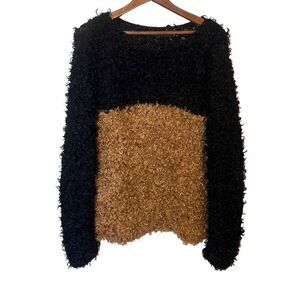 Linder Shaggy Color Block Sweater